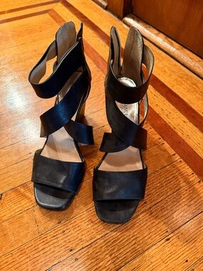Michael Kors Black Strappy High Heel Sandals size 8,5